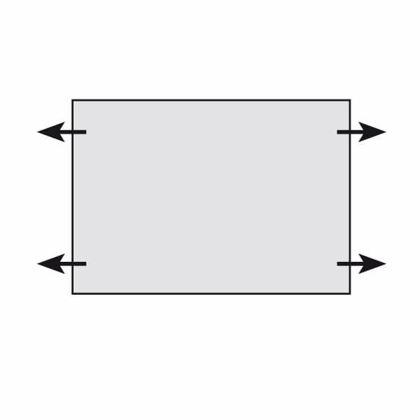 Spannsystem horizontal Größe:  cm Breite x  cm Höhe